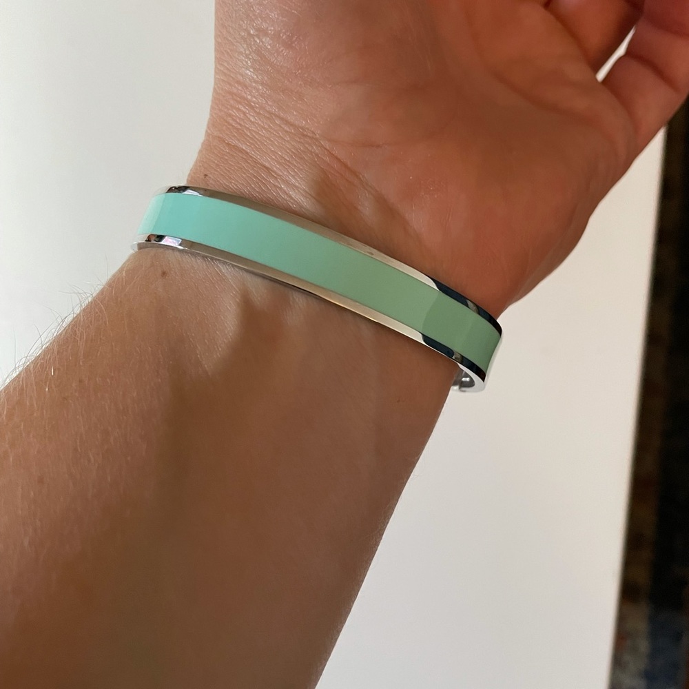 Silver and turquoise bracelet